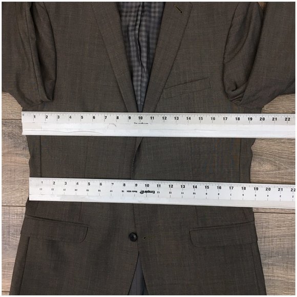 Ben Sherman Mens Blazer Sport Coat Two Button Casual Jacket Size 40L Wool Suits‎ - Picture 11 of 13